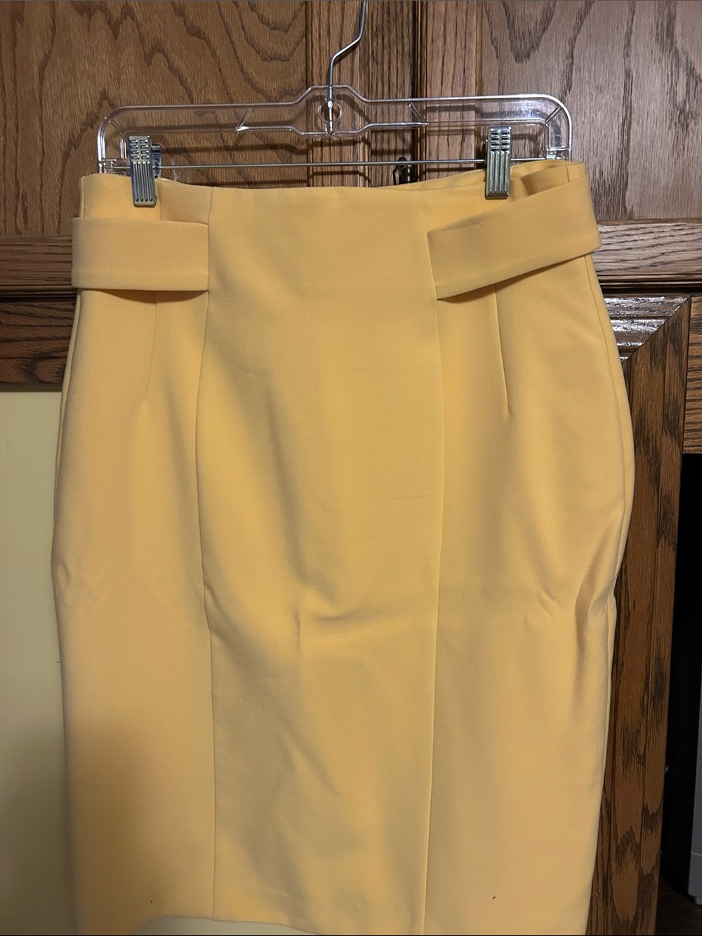 eva mendes for New York & Company Bright Yellow Pencil Skirt